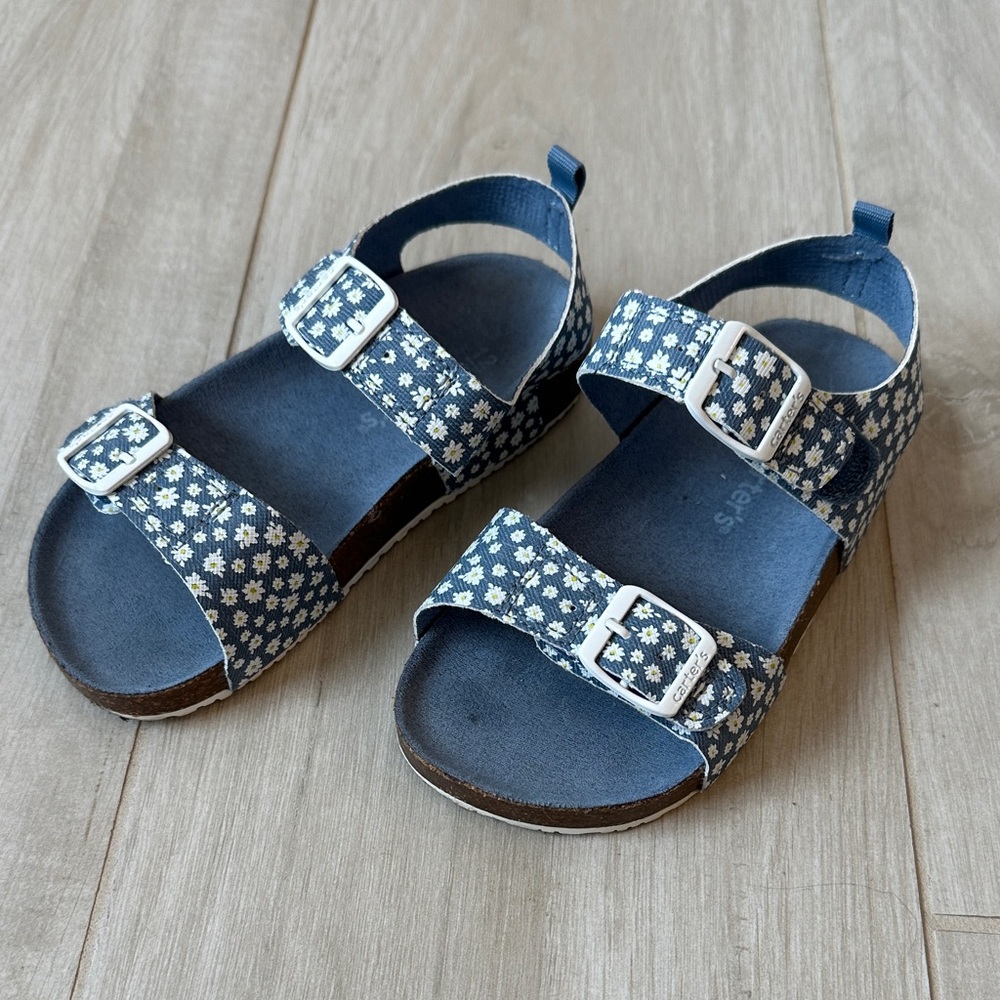Carter's Blue Floral Kids Sandals